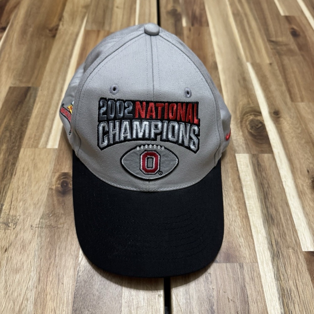 Vintage Ohio State Buckeyes Hat Mens Adjustable Nike 2002 National Champions Y2K